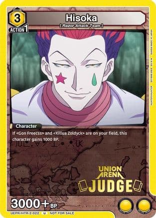 Hisoka (022) (Judge Pack) — Union Arena Promotion Cards