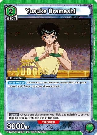 Yusuke Urameshi (036) (Judge Pack) — Union Arena Promotion Cards