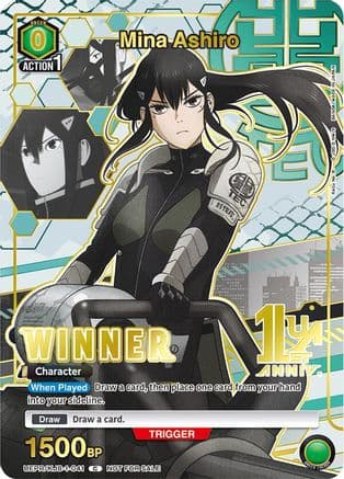 Mina Ashiro (041) (Winner) — Union Arena Promotion Cards
