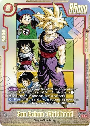 Son Gohan : Childhood - SB02-007 — Tournament and Championship Promos
