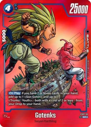 Gotenks - FS02-03 (Limited Pack MANGA Version 02) — Tournament and Championship Promos