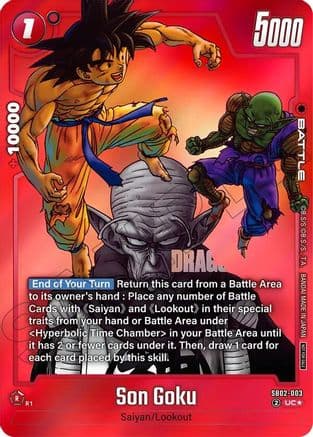 Son Goku - SB02-003 (Limited Pack MANGA Version 02) — Tournament and Championship Promos