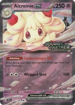 Alcremie ex (Journey Together Stamped) — Miscellaneous Cards & Products Pokémon TCG card by PLANETA Mochizuki