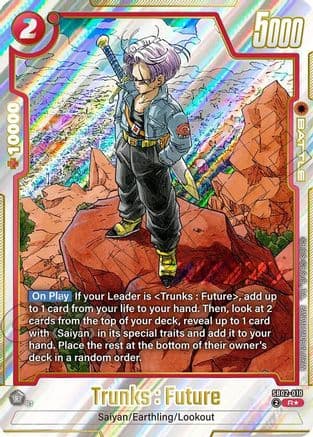 Trunks : Future - SB02-010 (Alternate Art) — Manga Booster 02