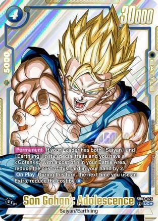 Son Gohan : Adolescence (Alternate Art) — Manga Booster 02
