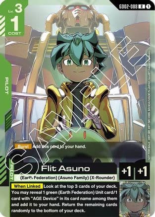 Flit Asuno (GD02 Release Event) — Gundam Promotional Cards