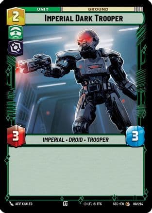 Imperial Dark Trooper — Secrets of Power Star Wars: Unlimited card by Afif Khaled