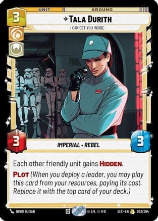 Tala Durith - I Can Get You Inside — Secrets of Power Star Wars: Unlimited card by David Buisan