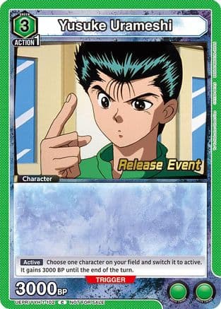 Yusuke Urameshi (102) — UE13BT: Yu Yu Hakusho: Ghost Files Release Event Cards