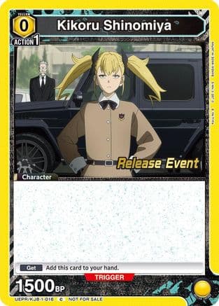 Kikoru Shinomiya (016) — UE12BT: Kaiju No. 8 Release Event Cards