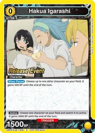 Hakua Igarashi — UE12BT: Kaiju No. 8 Release Event Cards