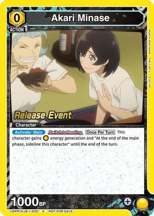 Akari Minase (032) — UE12BT: Kaiju No. 8 Release Event Cards