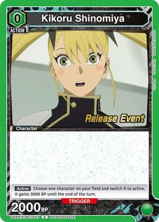 Kikoru Shinomiya (057) — UE12BT: Kaiju No. 8 Release Event Cards