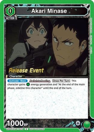 Akari Minase (072) — UE12BT: Kaiju No. 8 Release Event Cards