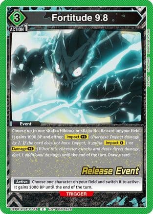 Fortitude 9.8 — UE12BT: Kaiju No. 8 Release Event Cards