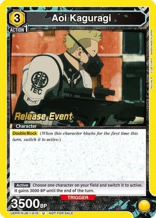Aoi Kaguragi (015) — UE12BT: Kaiju No. 8 Release Event Cards