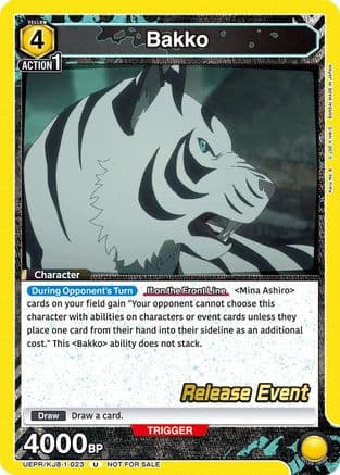Bakko (023) — UE12BT: Kaiju No. 8 Release Event Cards