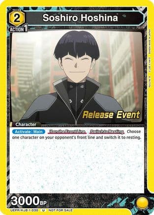 Soshiro Hoshina (030) — UE12BT: Kaiju No. 8 Release Event Cards