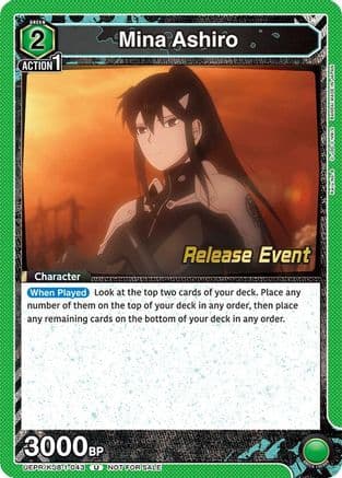Mina Ashiro (043) — UE12BT: Kaiju No. 8 Release Event Cards