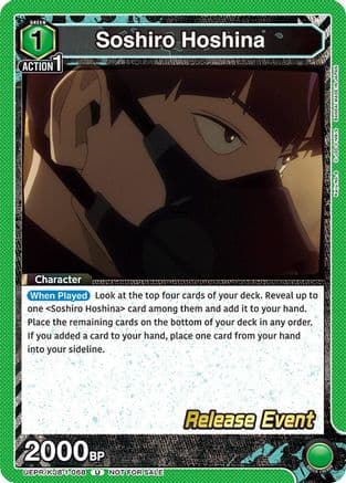 Soshiro Hoshina (068) — UE12BT: Kaiju No. 8 Release Event Cards