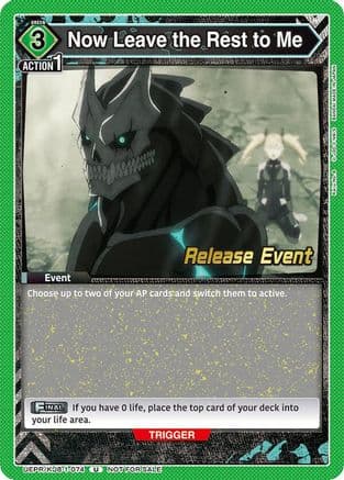 Now Leave the Rest to Me — UE12BT: Kaiju No. 8 Release Event Cards