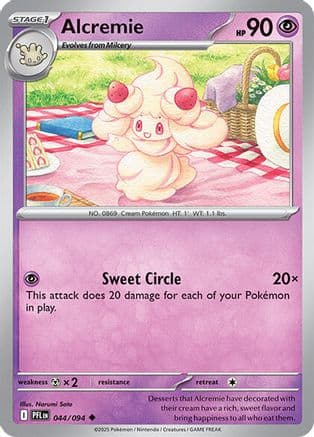 Alcremie — ME02: Phantasmal Flames Pokémon TCG card by Narumi Sato