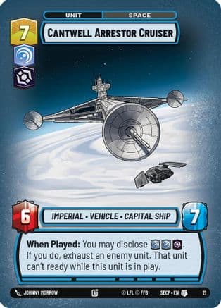 Cantwell Arrestor Cruiser (Foil) — Secrets of Power - Weekly Play Promos