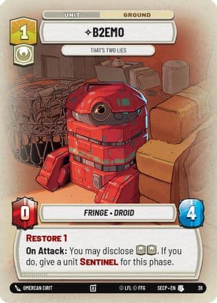 B2EMO - That's Two Lies (Foil) — Secrets of Power - Weekly Play Promos