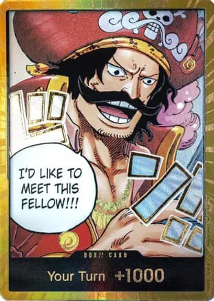 DON!! Card (Gol.D.Roger) (Gold) — Carrying On His Will