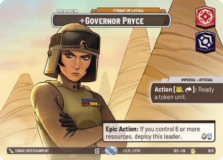 Governor Pryce - Tyrant of Lothal (Showcase) — Secrets of Power