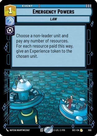 Emergency Powers (Foil) — Secrets of Power Star Wars: Unlimited card by Natcha Ngamtweerat