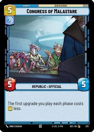 Congress of Malastare (Foil) — Secrets of Power Star Wars: Unlimited card by Marc Escachx