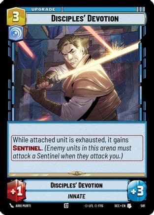 Disciples' Devotion (Foil) — Secrets of Power Star Wars: Unlimited card by Ario Murti