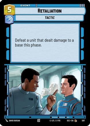 Retaliation (Foil) — Secrets of Power Star Wars: Unlimited card by David Buisan