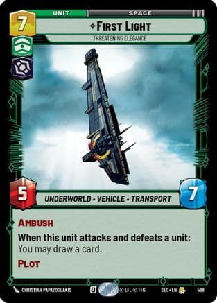 First Light - Threatening Elegance (Foil) — Secrets of Power