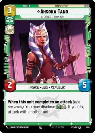 Ahsoka Tano - I Learned It from You (Foil) — Secrets of Power