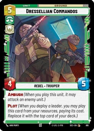 Dressellian Commandos (Foil) — Secrets of Power Star Wars: Unlimited card by Ario Murti