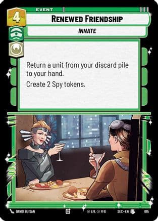 Renewed Friendship (Foil) — Secrets of Power Star Wars: Unlimited card by David Buisan