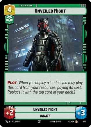 Unveiled Might (Foil) — Secrets of Power Star Wars: Unlimited card by EJ Dela Cruz