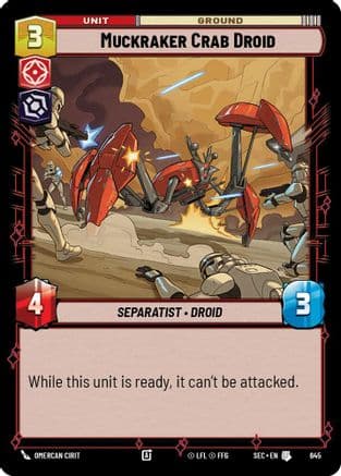 Muckraker Crab Droid (Foil) — Secrets of Power Star Wars: Unlimited card by Omercan Cirit