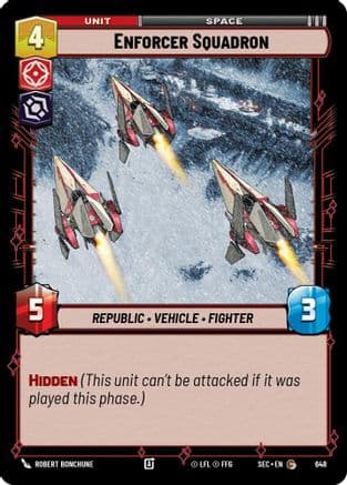 Enforcer Squadron (Foil) — Secrets of Power Star Wars: Unlimited card by Robert Bonchune