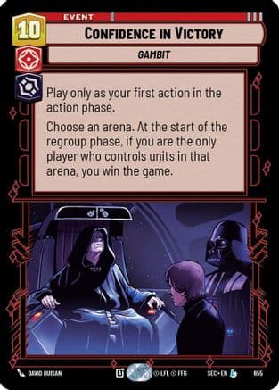 Confidence in Victory (Foil) — Secrets of Power Star Wars: Unlimited card by David Buisan