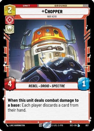 Chopper - War Hero (Foil) — Secrets of Power