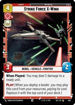 Strike Force X-Wing (Foil) — Secrets of Power Star Wars: Unlimited card by Envar Entertainment