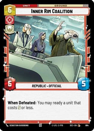Inner Rim Coalition (Foil) — Secrets of Power Star Wars: Unlimited card by Sebastián Guidobono