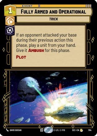 Fully Armed and Operational (Foil) — Secrets of Power Star Wars: Unlimited card by David Buisan