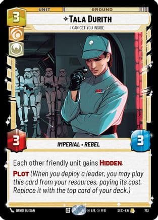 Tala Durith - I Can Get You Inside (Foil) — Secrets of Power Star Wars: Unlimited card by David Buisan