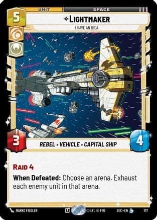 Lightmaker - I Have An Idea (Foil) — Secrets of Power Star Wars: Unlimited card by Marko Fiedler