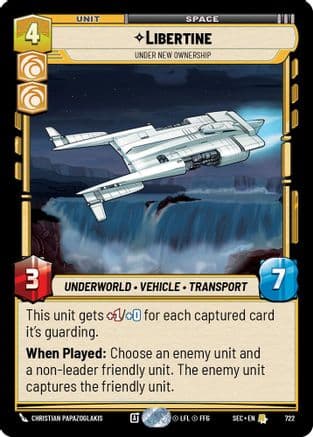 Libertine - Under New Ownership (Foil) — Secrets of Power Star Wars: Unlimited card by Christian Papazoglakis
