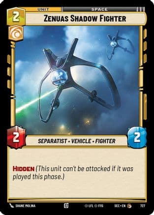 Zenuas Shadow Fighter (Foil) — Secrets of Power Star Wars: Unlimited card by Shane Molina